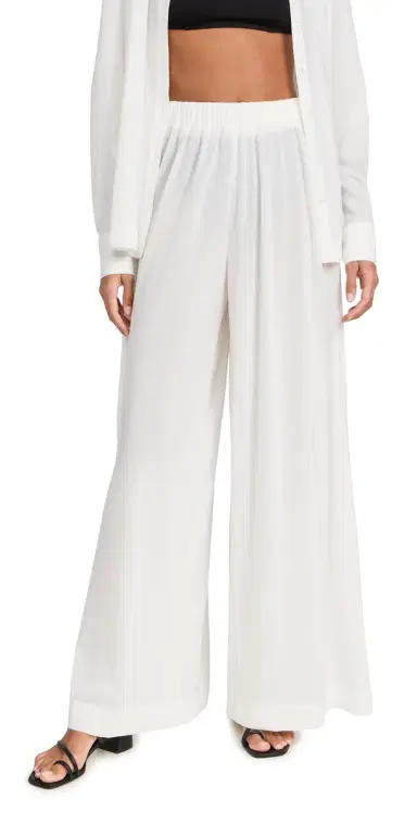 Staud Marza Coverup Pants White | Thumbnail 1