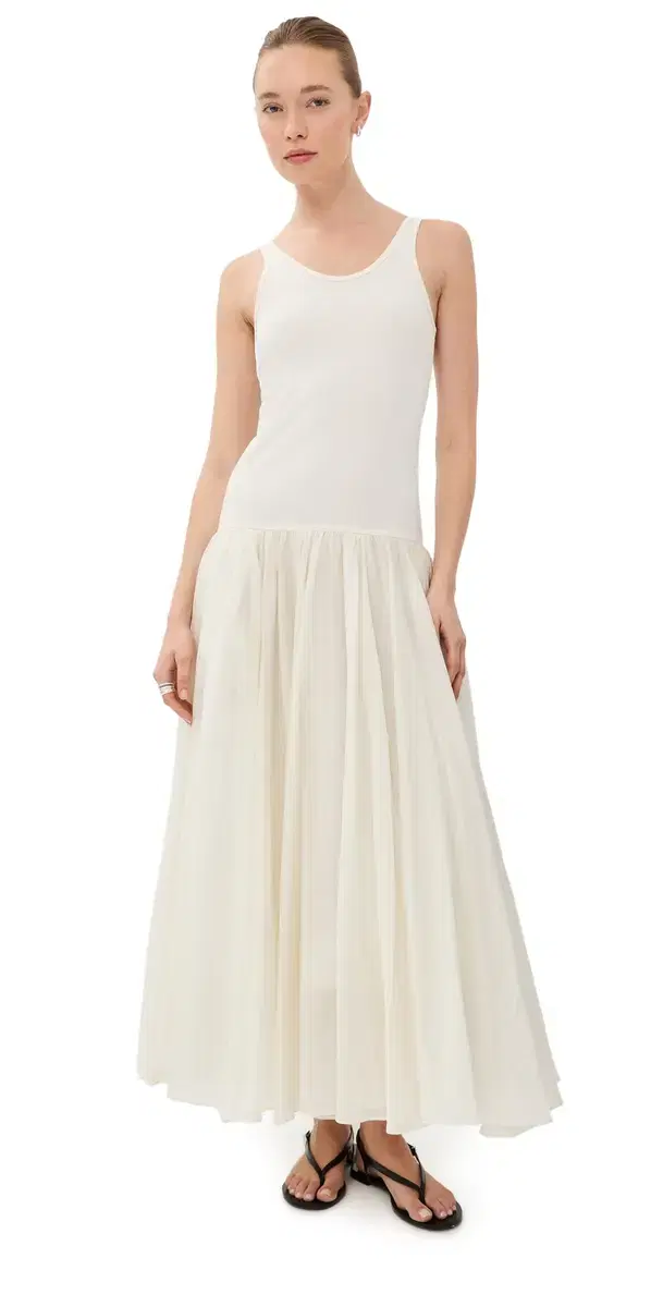 Crinoline Double Layer Dress Pearl