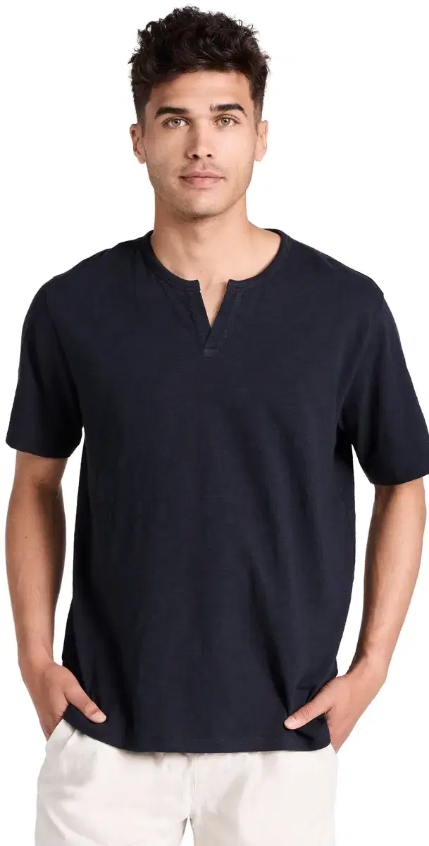 Vince lub plit Neck Tee 403cbl