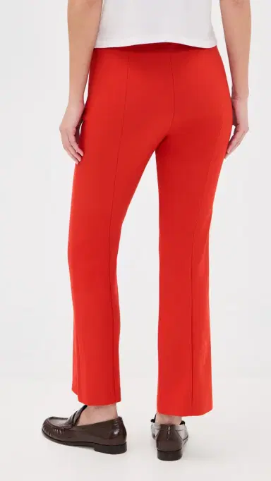 Vince Niki Mid Rise Crop Flare Pant Dk Poppy S | Thumbnail 4 Vince Niki Mid Rise Crop Flare Pant Dk Poppy S | Thumbnail 4
