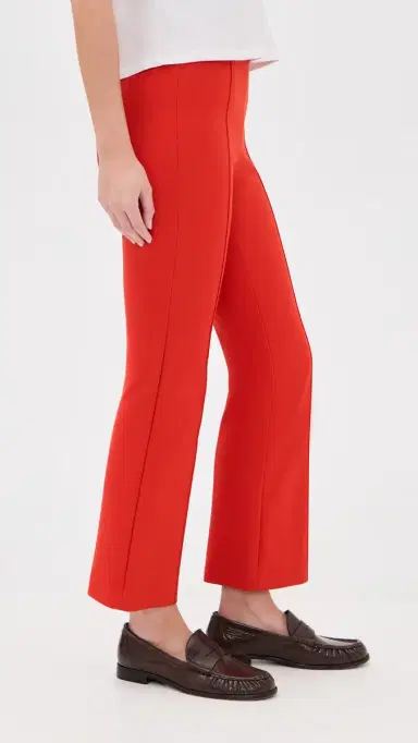 Vince Niki Mid Rise Crop Flare Pant Dk Poppy S | Thumbnail 5 Vince Niki Mid Rise Crop Flare Pant Dk Poppy S | Thumbnail 5