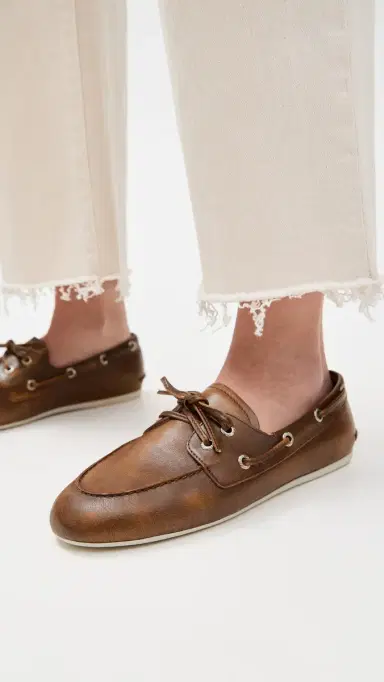 Sperry Slim Boat Shoes Tan | Thumbnail 3
