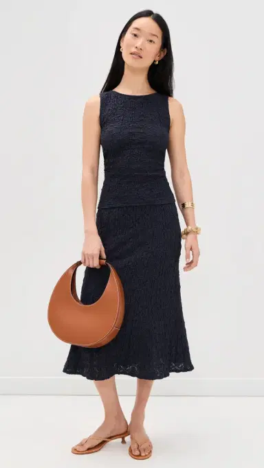 Veronica Beard Jean Selah Tank Navy | Thumbnail 5