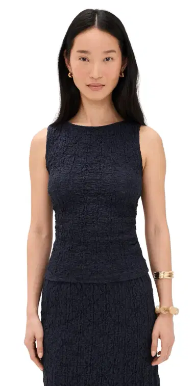Veronica Beard Jean Selah Tank Navy | Thumbnail 1