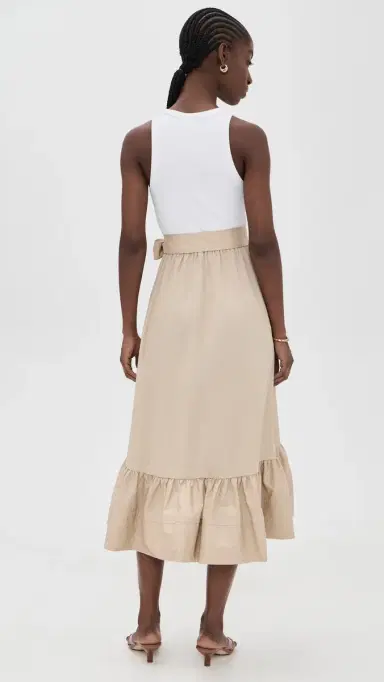 Cinq à Sept Zayla Dress White/Khaki | Thumbnail 3