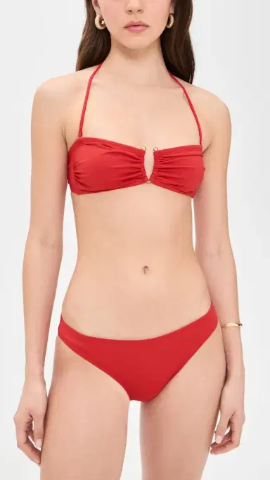 Nili Lotan Bikini Bottoms Red M | Thumbnail 4 Nili Lotan Bikini Bottoms Red M | Thumbnail 4