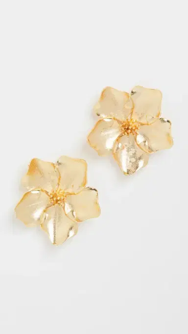 SHASHI Iys Earrings Gold One Size | Thumbnail 4