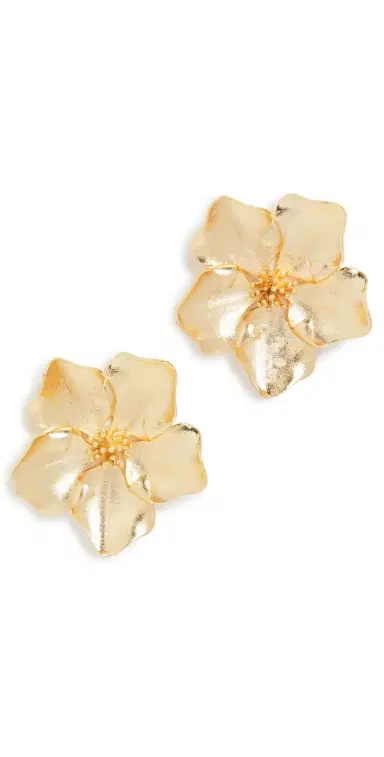 SHASHI Iys Earrings Gold One Size | Thumbnail 1