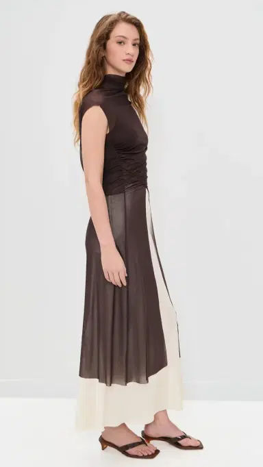 Bec & Bridge Eva Split Tunic Top Dark Chocolate | Thumbnail 5 Bec & Bridge Eva Split Tunic Top Dark Chocolate | Thumbnail 5