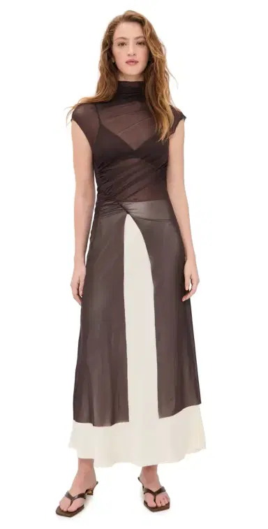 Bec & Bridge Eva Split Tunic Top Dark Chocolate | Thumbnail 1 Bec & Bridge Eva Split Tunic Top Dark Chocolate | Thumbnail 1