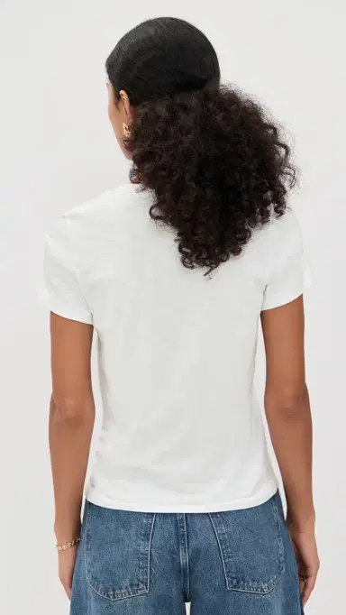 Madewell Relaxed V-Neck Tee White | Thumbnail 3
