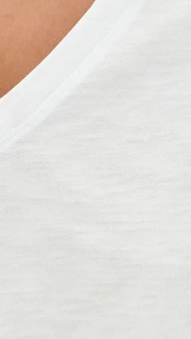 Madewell Relaxed V-Neck Tee White | Thumbnail 6