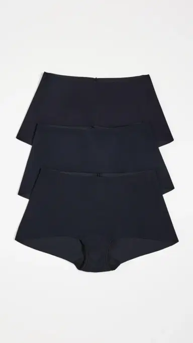 Hanky Panky Breathe oft Boyshorts 3 Pack Black | Thumbnail 2