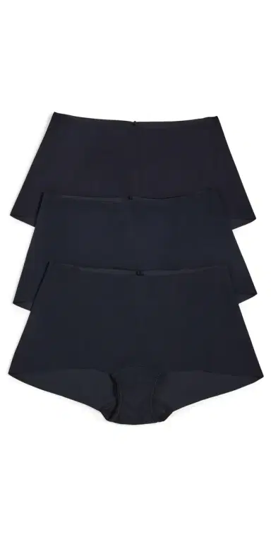 Hanky Panky Breathe oft Boyshorts 3 Pack Black | Thumbnail 1