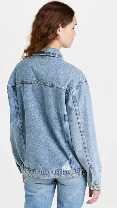 Anine Bing Rory Denim Jacket Vintage Blue L | Thumbnail 4