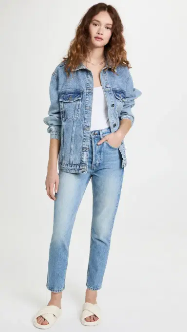 Anine Bing Rory Denim Jacket Vintage Blue L | Thumbnail 5