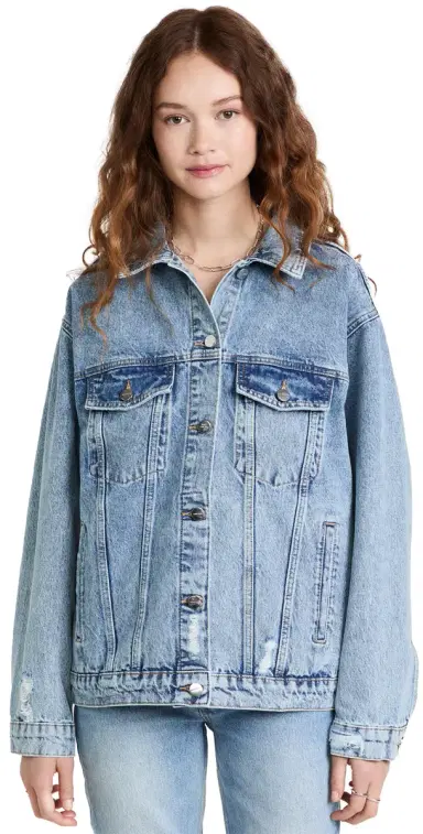 Anine Bing Rory Denim Jacket Vintage Blue L | Thumbnail 1