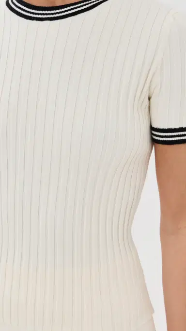 LE BOP Ringer Tee White & Black M | Thumbnail 6