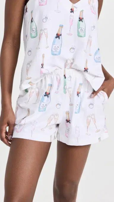 BedHead PJs Boxer Tank Pajama Set Champagne Wedding | Thumbnail 5