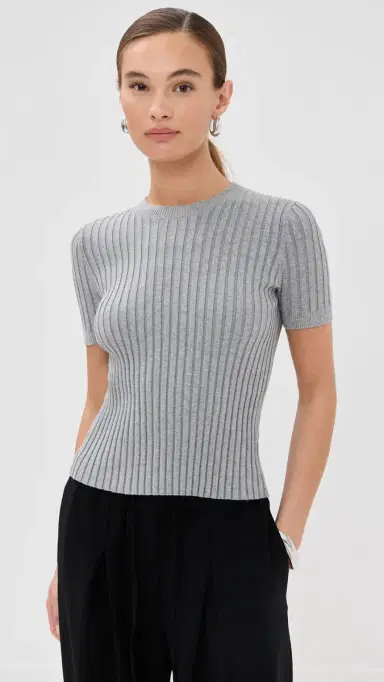 LE BOP Ringer Tee Heather Gray L | Thumbnail 2