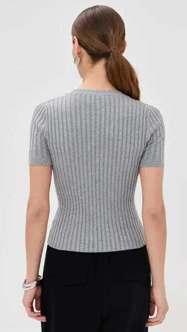 LE BOP Ringer Tee Heather Gray L | Thumbnail 3