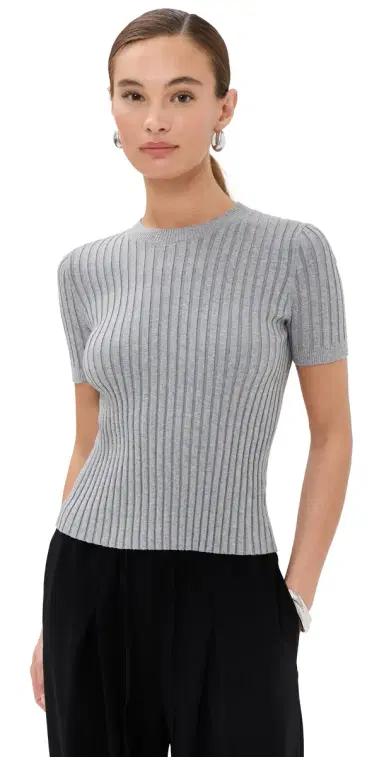 LE BOP Ringer Tee Heather Gray L | Thumbnail 1