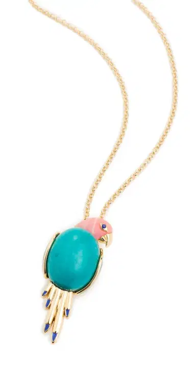 Lele Sadoughi Eileen Parrot Convertible Necklace Turquoise One Size | Thumbnail 1 Lele Sadoughi Eileen Parrot Convertible Necklace Turquoise One Size | Thumbnail 1