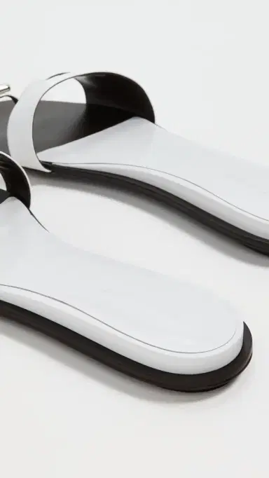Tory Burch Pierced Slides Bianco/Silver | Thumbnail 4