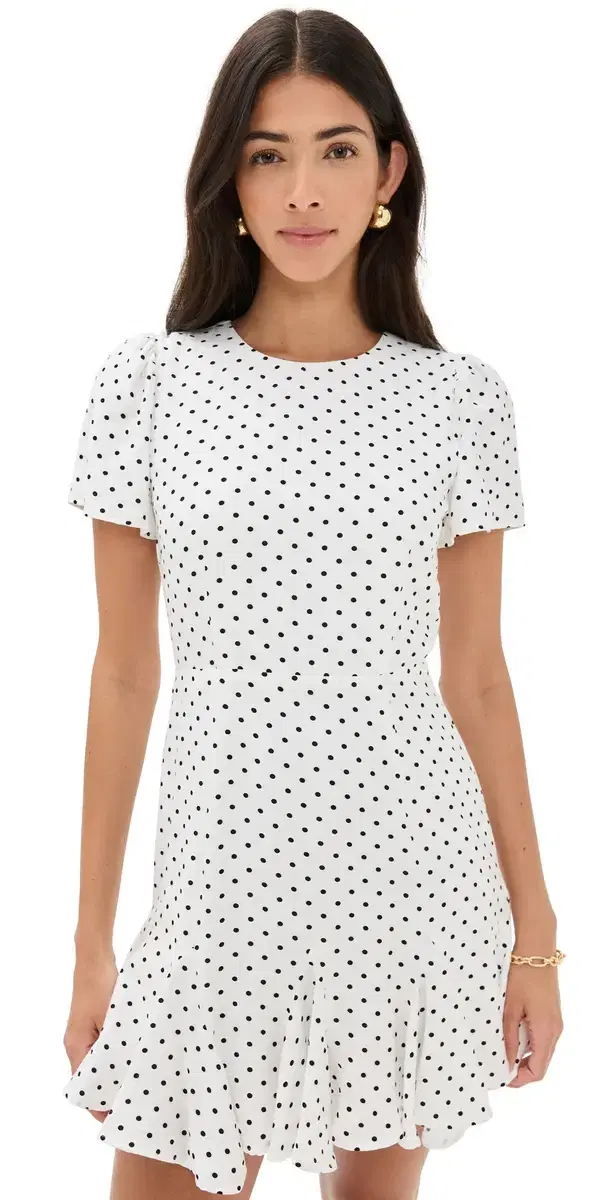 Georgia Dress White Dot