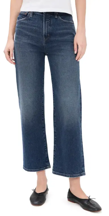 Madewell Perfect Vintage Wide Leg Crop Jeans Midnight Waters Wash | Thumbnail 1 Madewell Perfect Vintage Wide Leg Crop Jeans Midnight Waters Wash | Thumbnail 1