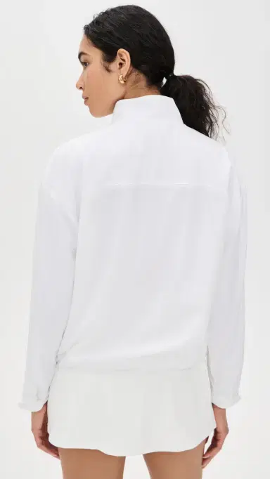 Malbon Cross Court Windbreaker White 0 | Thumbnail 3