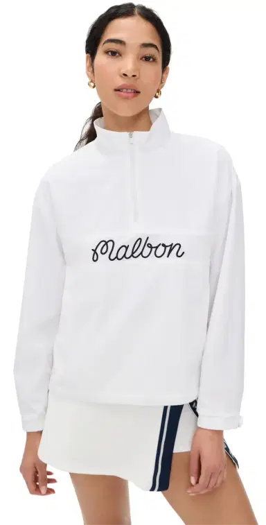 Malbon Cross Court Windbreaker White 0 | Thumbnail 1