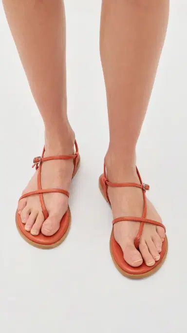 Free People Corsica Strappy Sandals Vermillion | Thumbnail 3