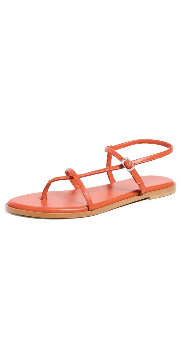Corsica Strappy Sandals Vermillion