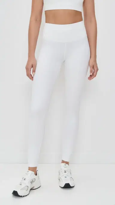 Splits59 Airweight Rib High Waist 7/8 Leggings White L | Thumbnail 2