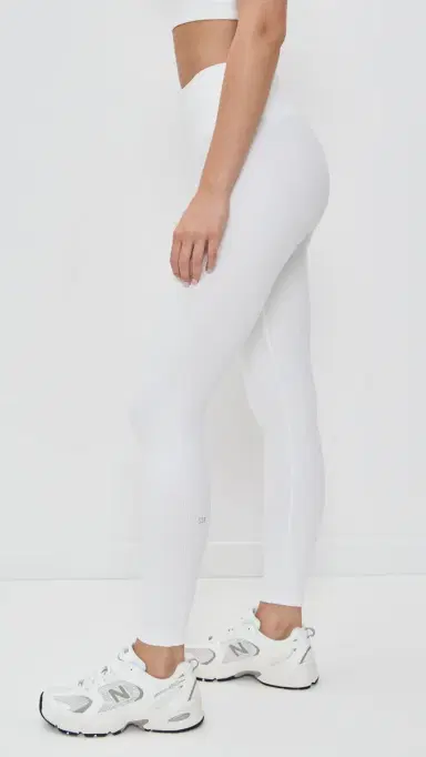 Splits59 Airweight Rib High Waist 7/8 Leggings White L | Thumbnail 4