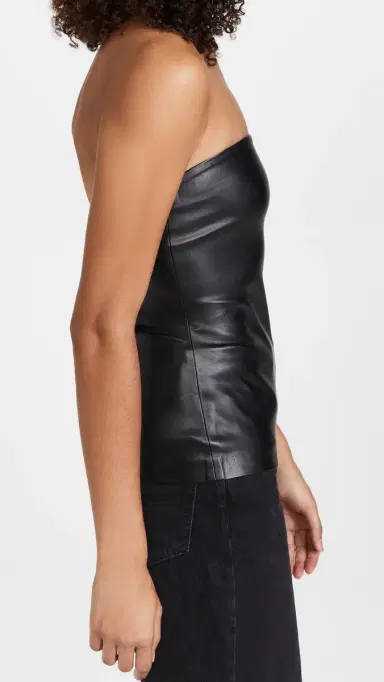 susana monaco Faux Leather Tube Top | Thumbnail 4