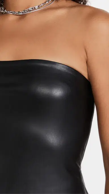 susana monaco Faux Leather Tube Top | Thumbnail 6