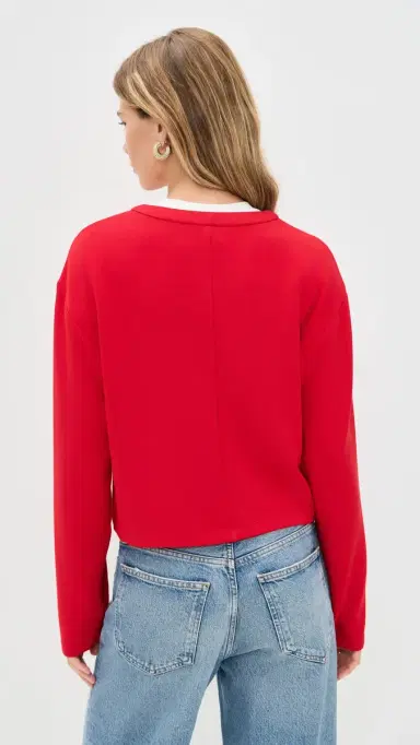LE BOP Danica Crop Top Crimson S | Thumbnail 3 LE BOP Danica Crop Top Crimson S | Thumbnail 3