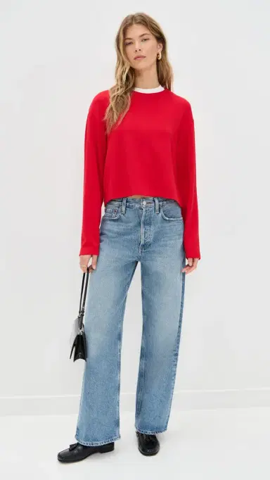 LE BOP Danica Crop Top Crimson S | Thumbnail 5 LE BOP Danica Crop Top Crimson S | Thumbnail 5