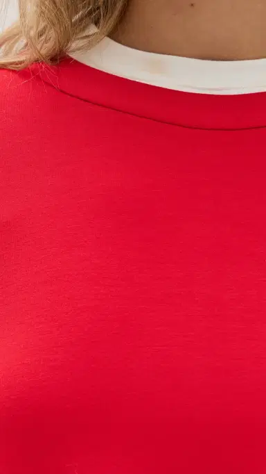 LE BOP Danica Crop Top Crimson S | Thumbnail 6 LE BOP Danica Crop Top Crimson S | Thumbnail 6