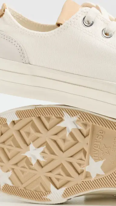 Converse Chuck 70 Canvas & Suede Sneakers Egret/Hay Day | Thumbnail 6
