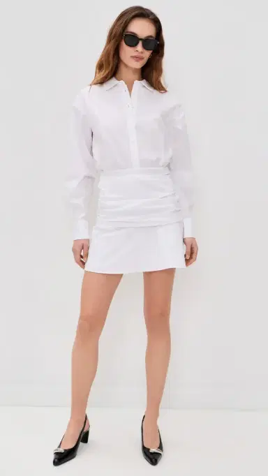 Staud Indya Mini Dress White 12 | Thumbnail 5 Staud Indya Mini Dress White 12 | Thumbnail 5