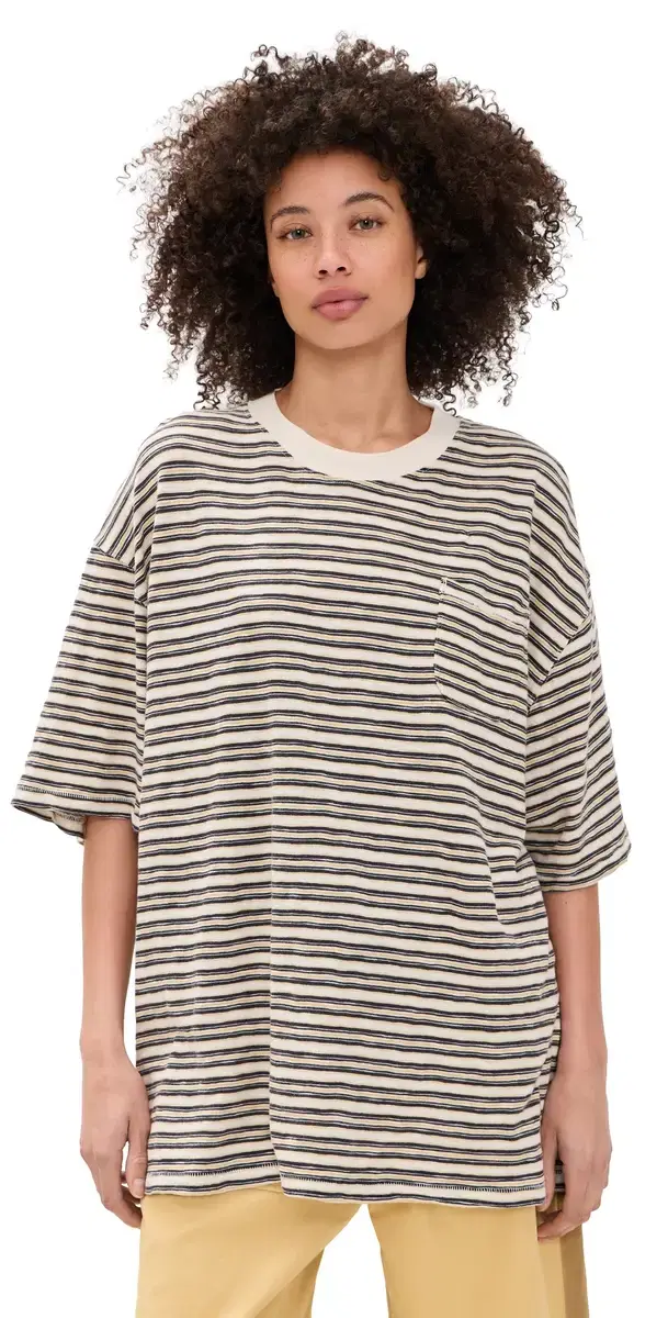 All Love Oversized Pocket Tee Tea Combo
