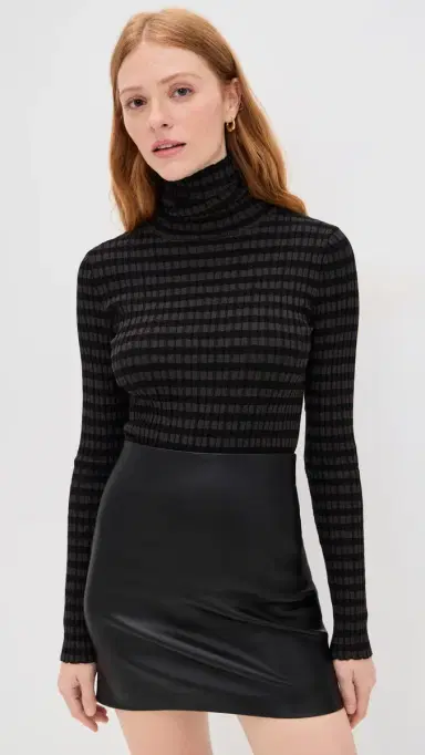 MM6 Maison Margiela Stripe Pullover Black/Brown | Thumbnail 2