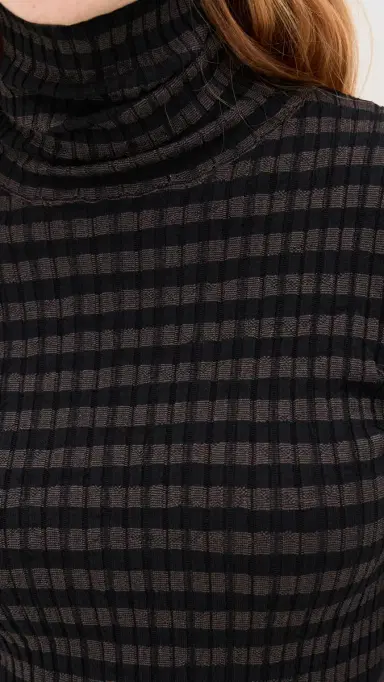 MM6 Maison Margiela Stripe Pullover Black/Brown | Thumbnail 6
