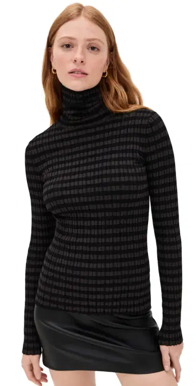 MM6 Maison Margiela Stripe Pullover Black/Brown | Thumbnail 1
