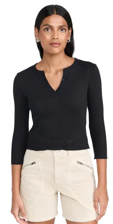 COUCOU The Baby Henley Black S | Thumbnail 1