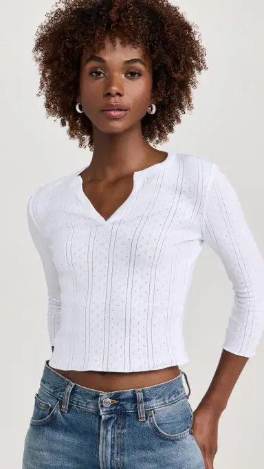 COUCOU The Baby Henley White S | Thumbnail 2