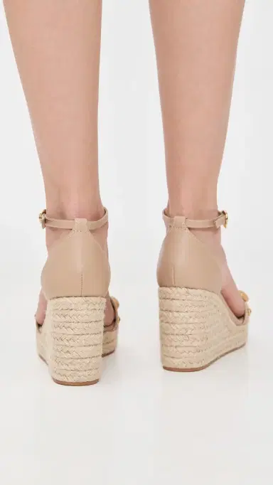 Gianvito Rossi Calf Wedges Sand | Thumbnail 4 Gianvito Rossi Calf Wedges Sand | Thumbnail 4